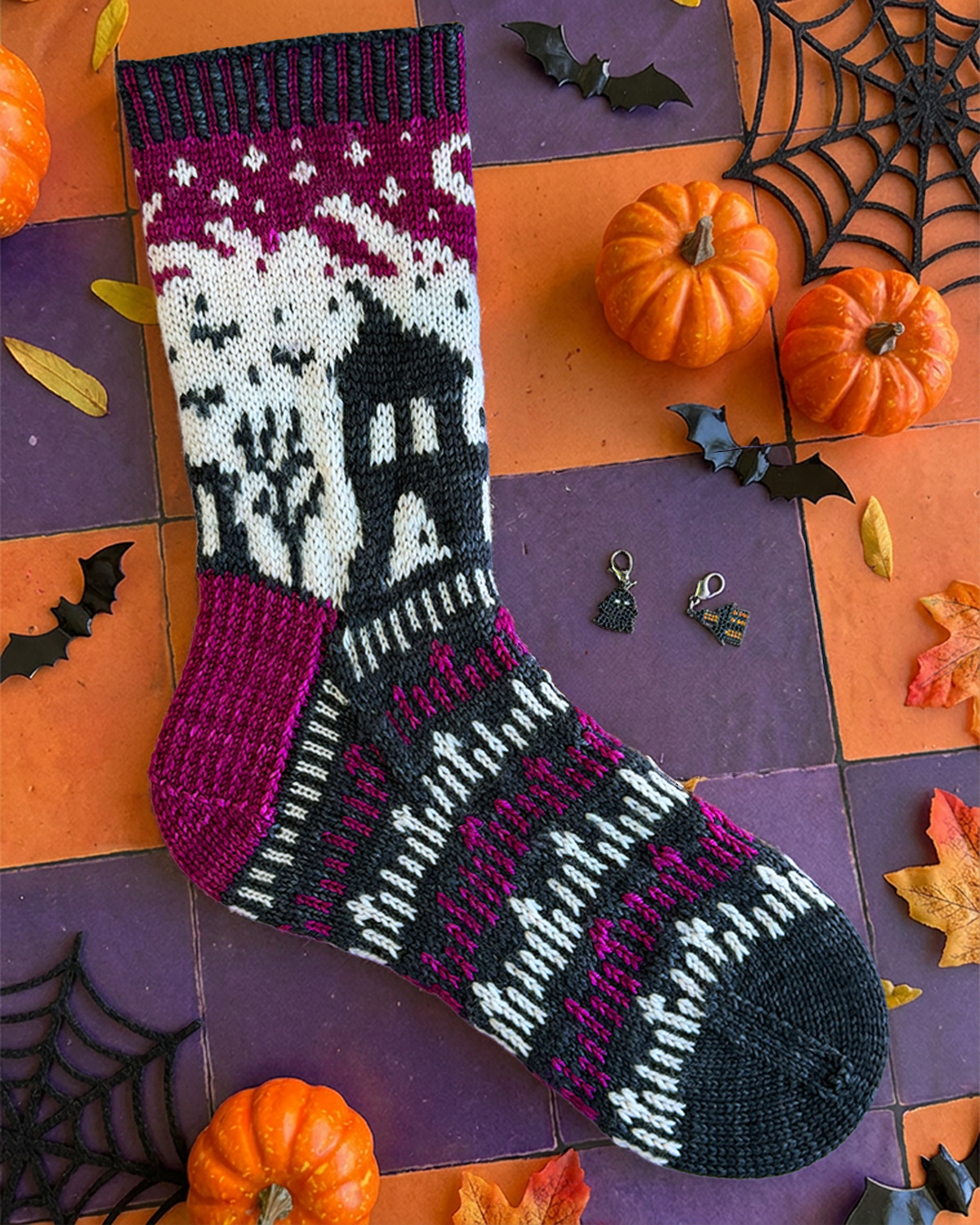 Salem Gloaming Socks - Knitting Pattern and Limited 2026 Halloween Kits