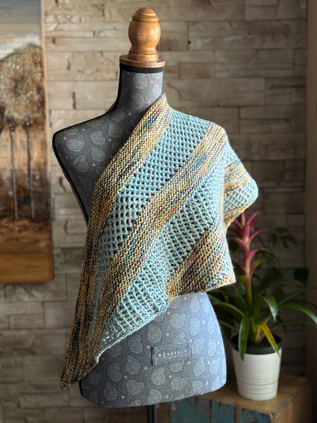 Biscornu Shawl | Knitting pattern and Optional Kits