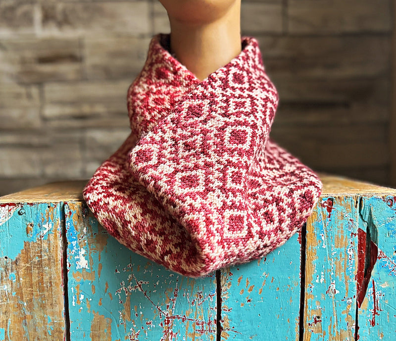 Diamond Desert Cowl | Knitting Pattern and Optional Kits