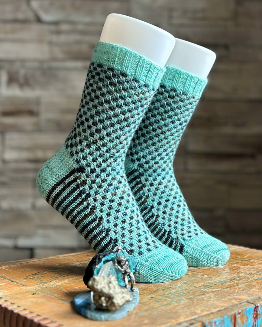 Sugar Cube Socks | Knitting Pattern and Optional Kits