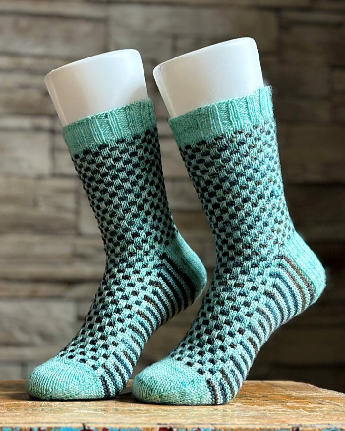 Sugar Cube Socks | Knitting Pattern and Optional Kits