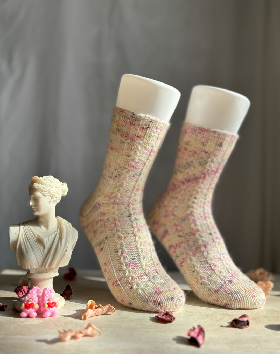 Rose Bud Socks | Knitting Pattern and Optional Kit