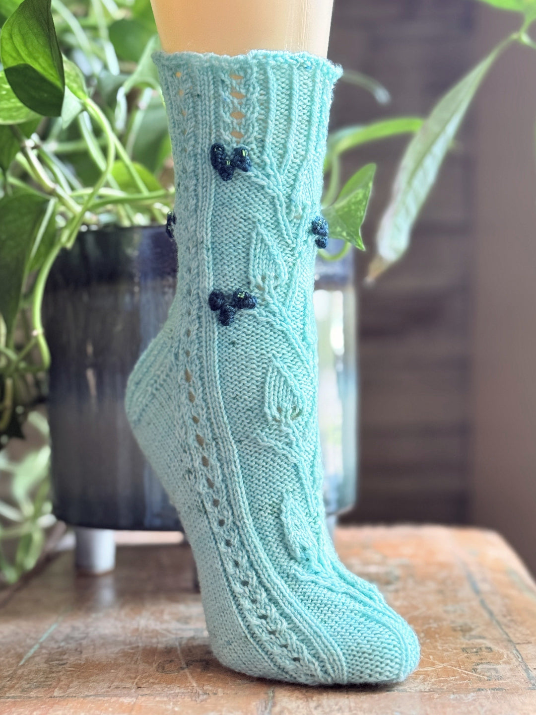 Myosotis Socks - Knitting pattern and Optional kit