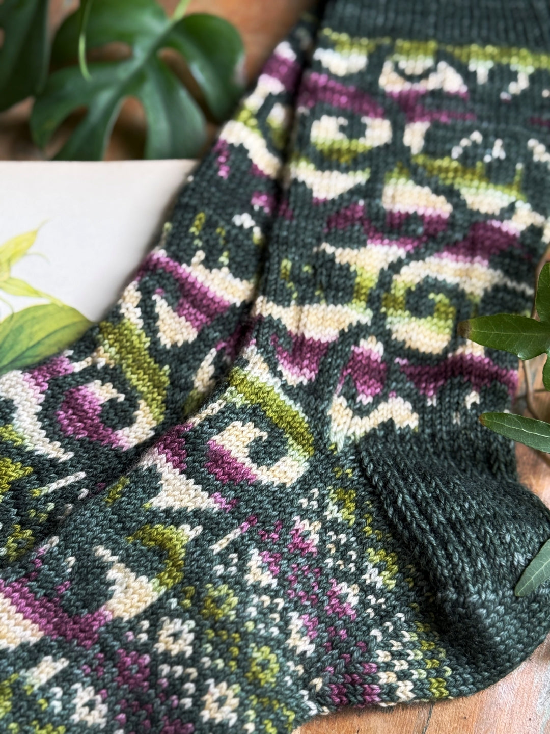 Botanical Vines Socks - Knitting pattern and Optional kit