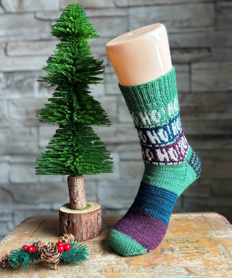 Ho Ho Ho ! Socks | Knitting Pattern and Optional Kits