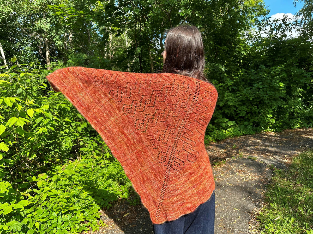 Luxury Cashmere Shawl  | Knitting pattern and knitting kits