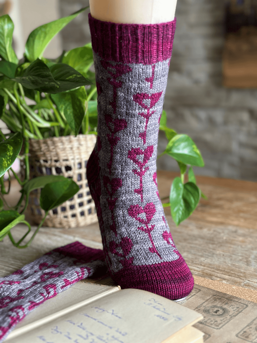 Fair Isle Socks Knitting Kit. Sock Knit Kit. Christmas
