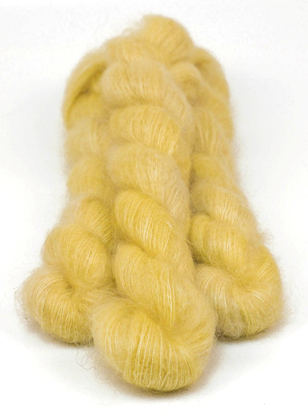 Hand Dyed Yarn - KID SILK CRÈME AU BEURRE