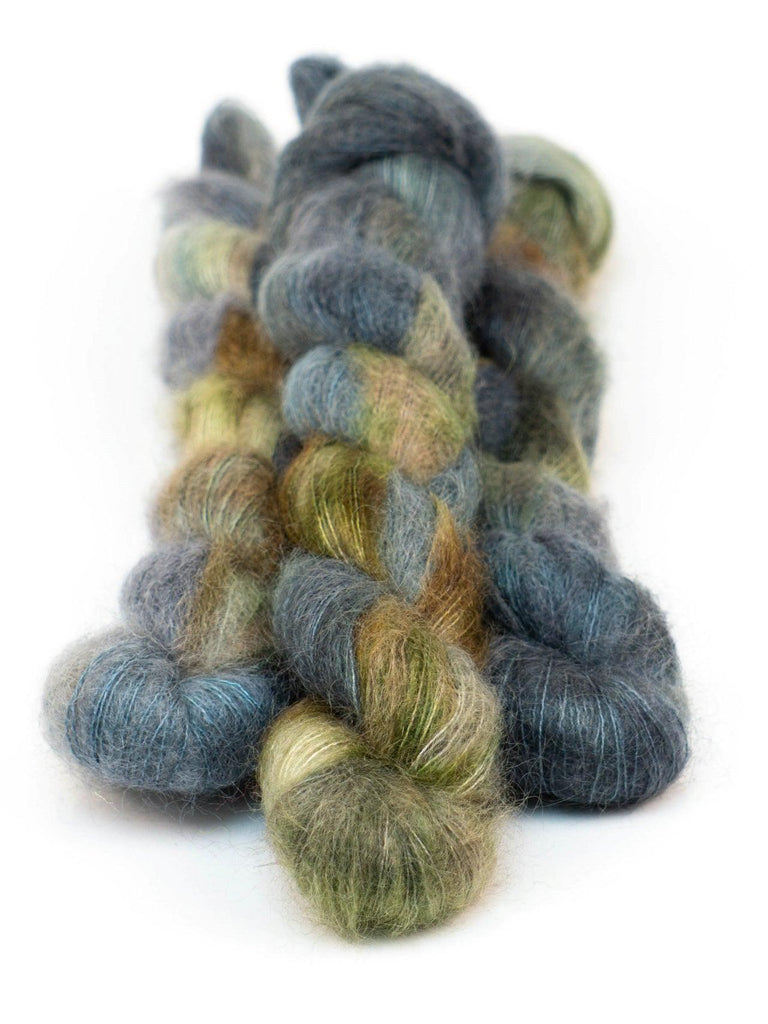 Hand-dyed yarn KID SILK LONDON FOG