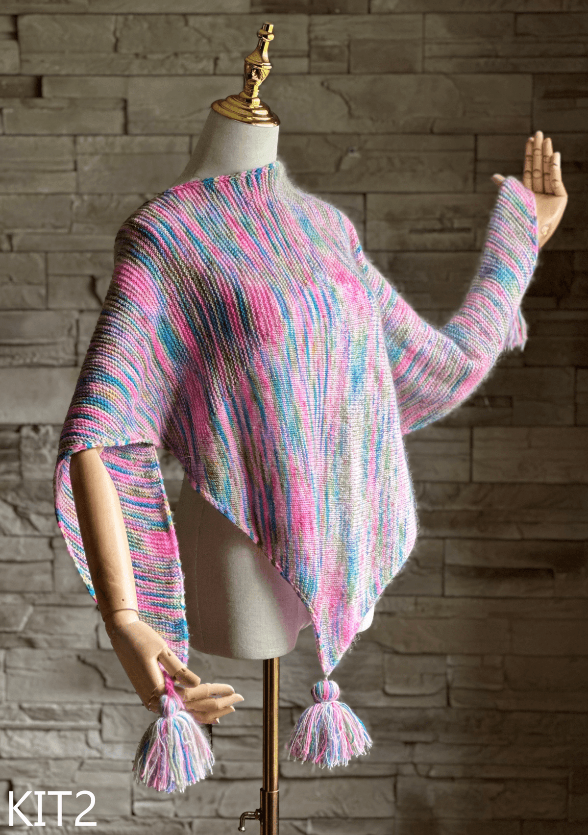 Bennet Sister Shawl - KNITTING KIT - Les Laines Biscotte Yarns