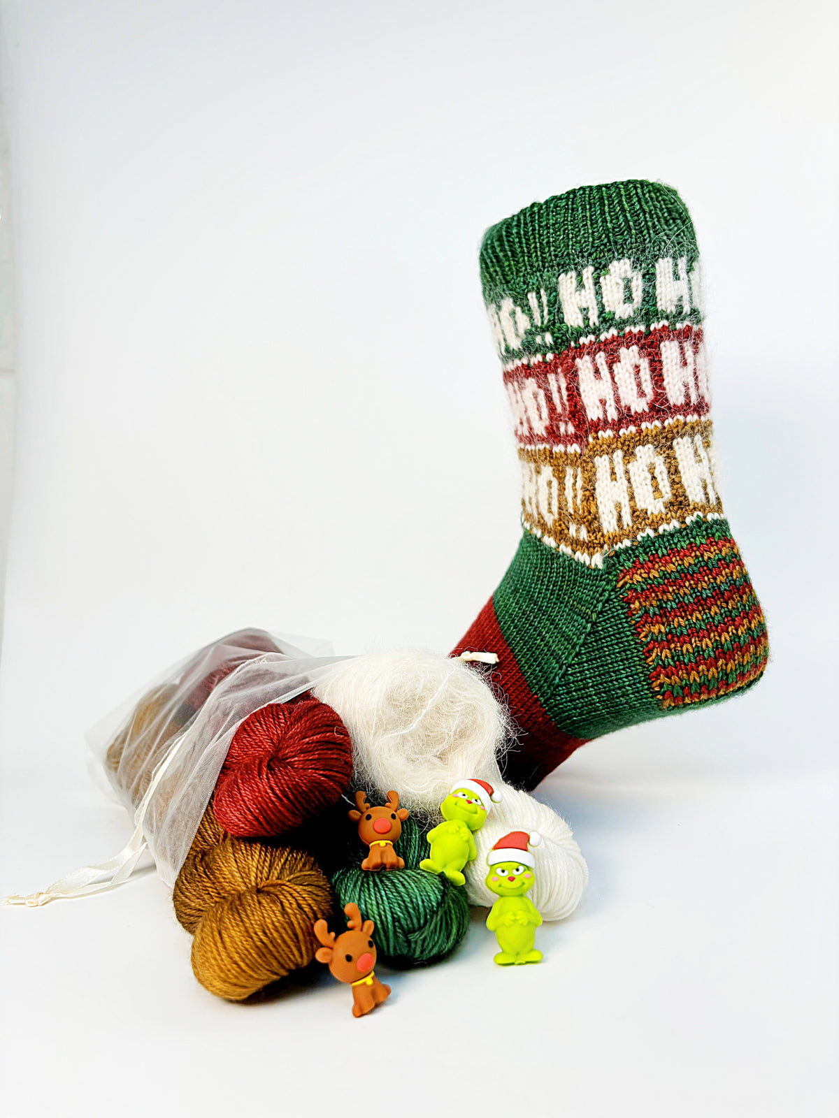 Socks Ho Ho Ho ! | Knitting pattern with or without kit