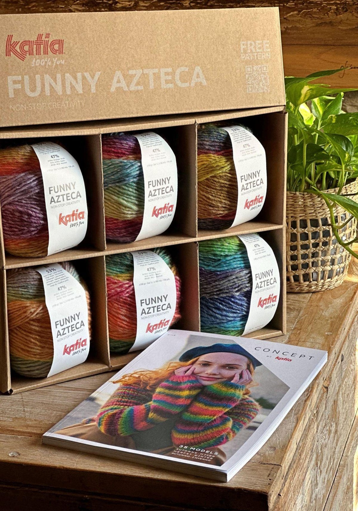 Funny Azteca - KATIA - Les Laines Biscotte Yarns