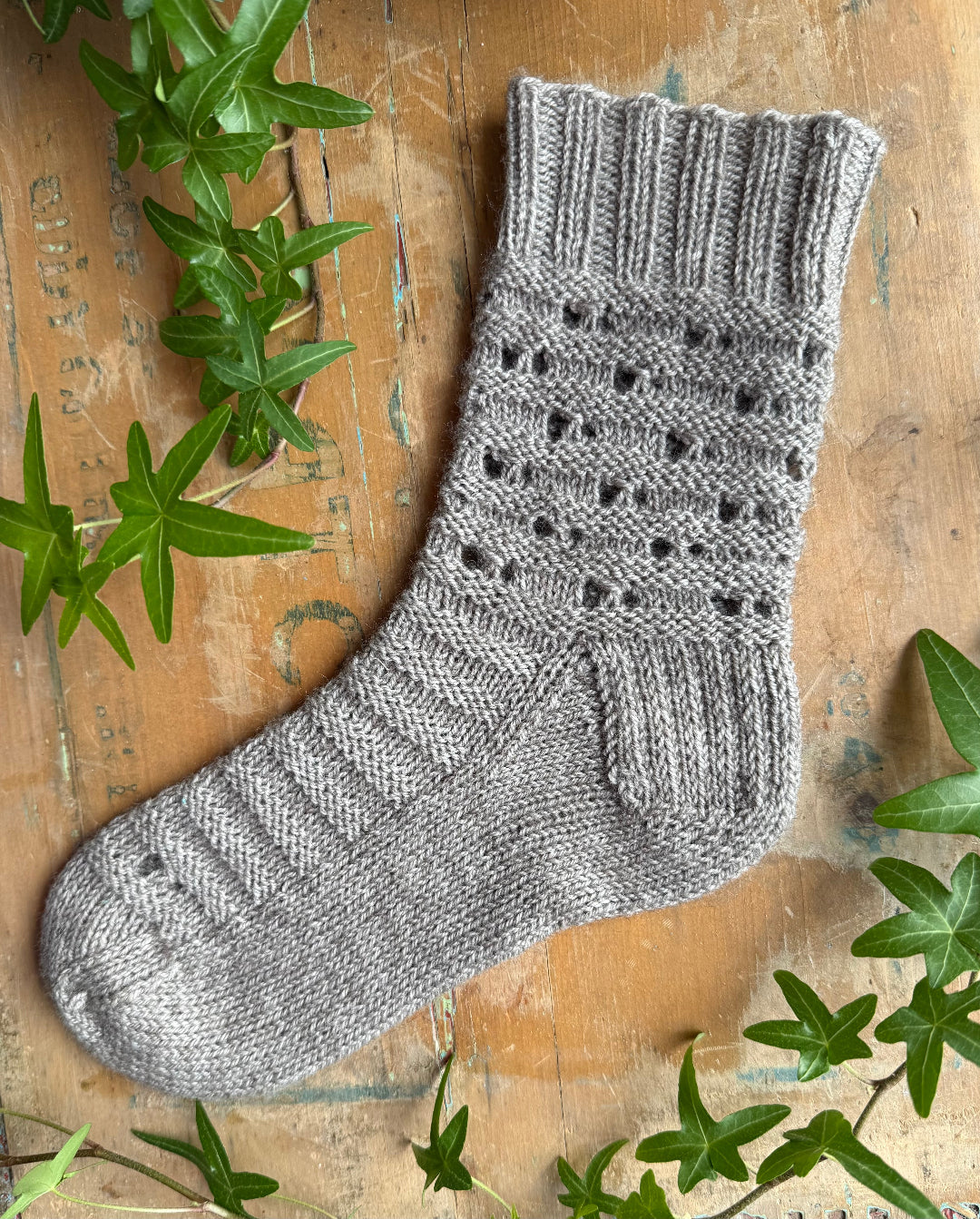 Lacy Ridge Socks - Knitting pattern and Optional kit