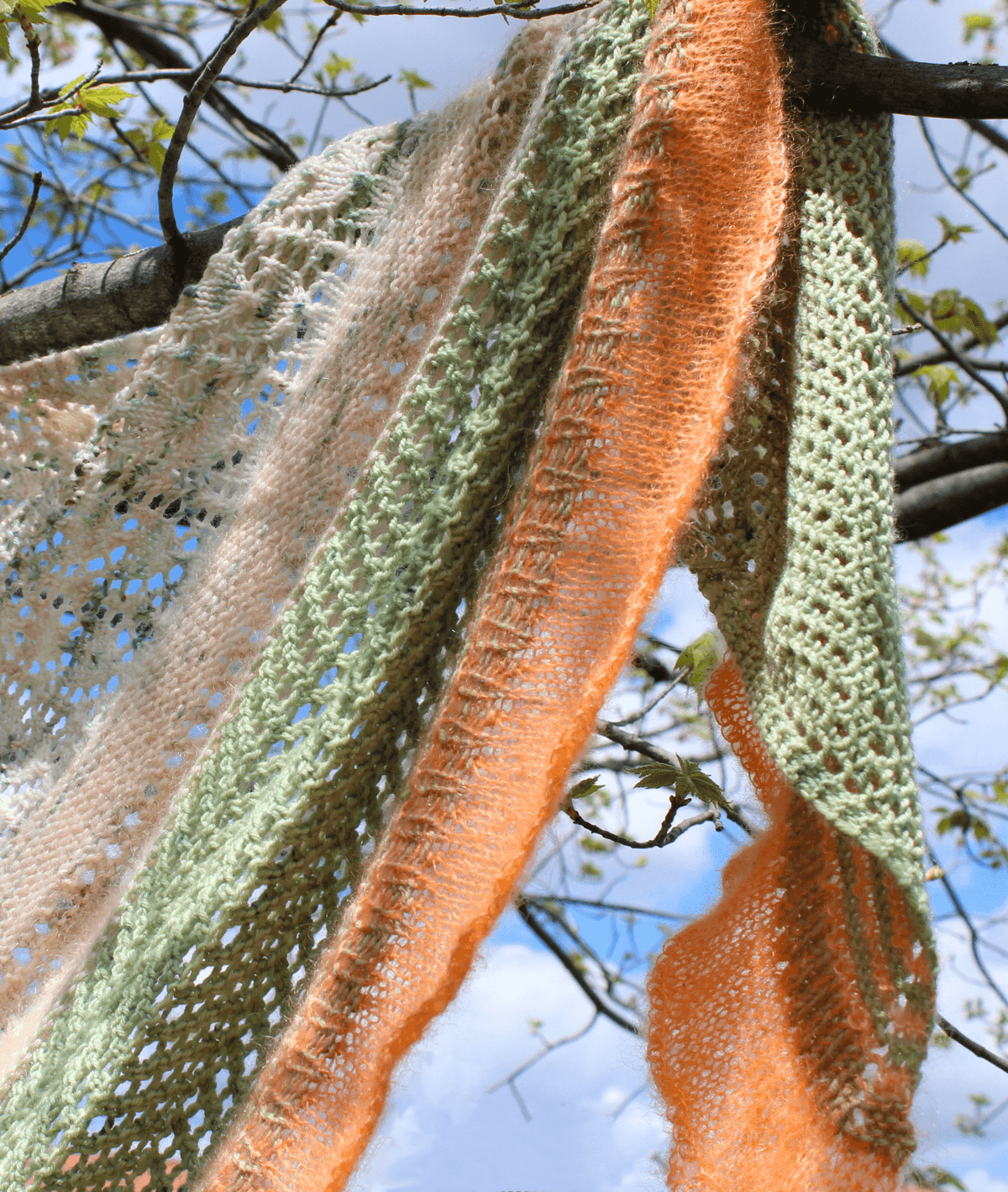 Life In Full Bloom Shawl Pattern - Les Laines Biscotte Yarns