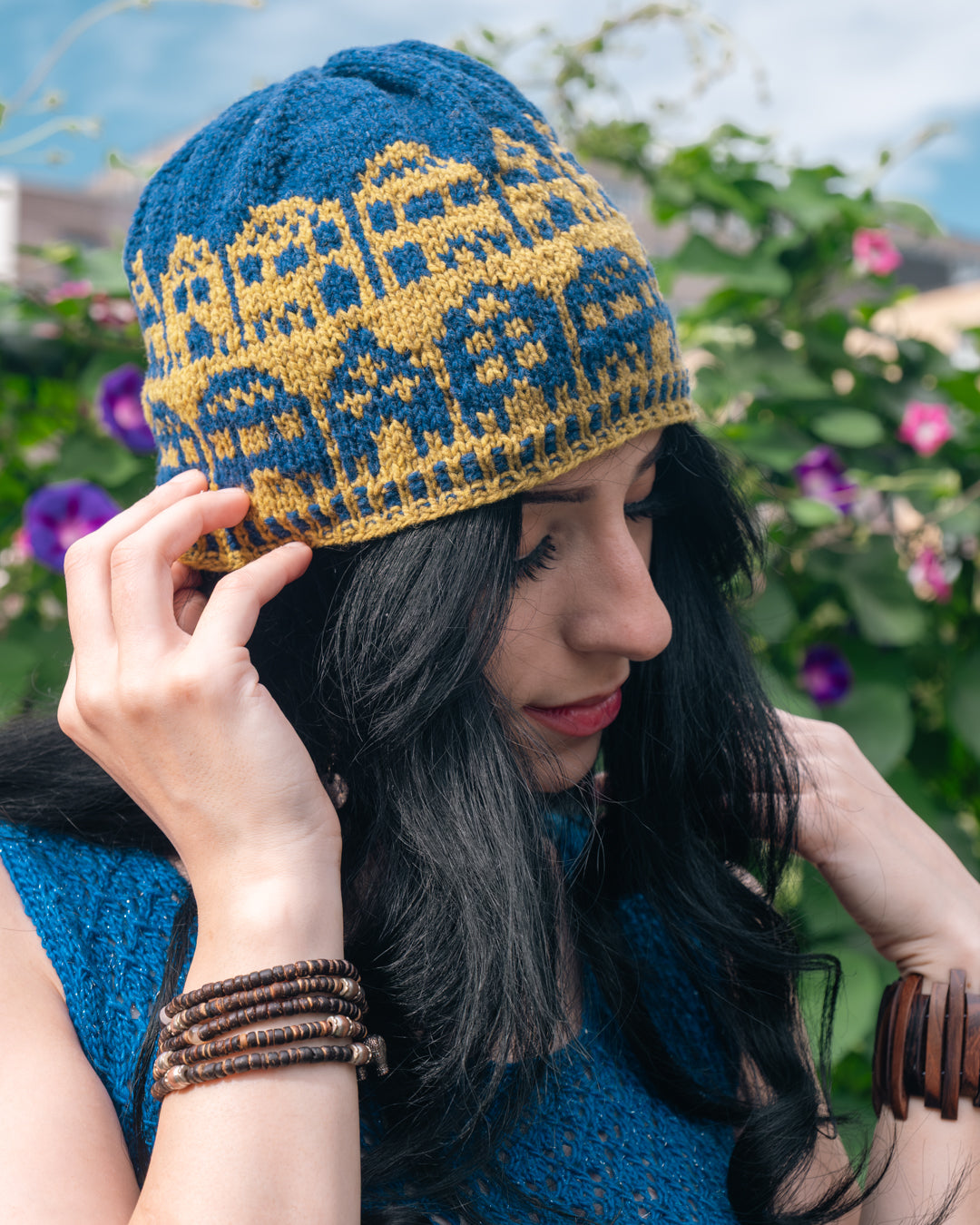 Les Gens de la Ville Hat - Knitting pattern and Optional kit