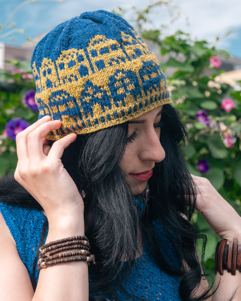 Les Gens de la Ville Hat - Knitting pattern and Optional kit