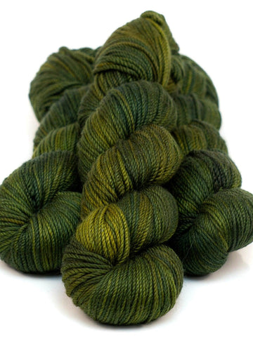 Hand-dyed yarn MERINO WORSTED GREEN GROWS