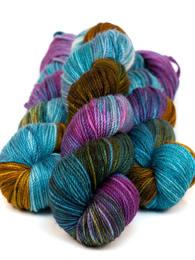 Hand-dyed yarn MERINO WORSTED SOUS BOIS