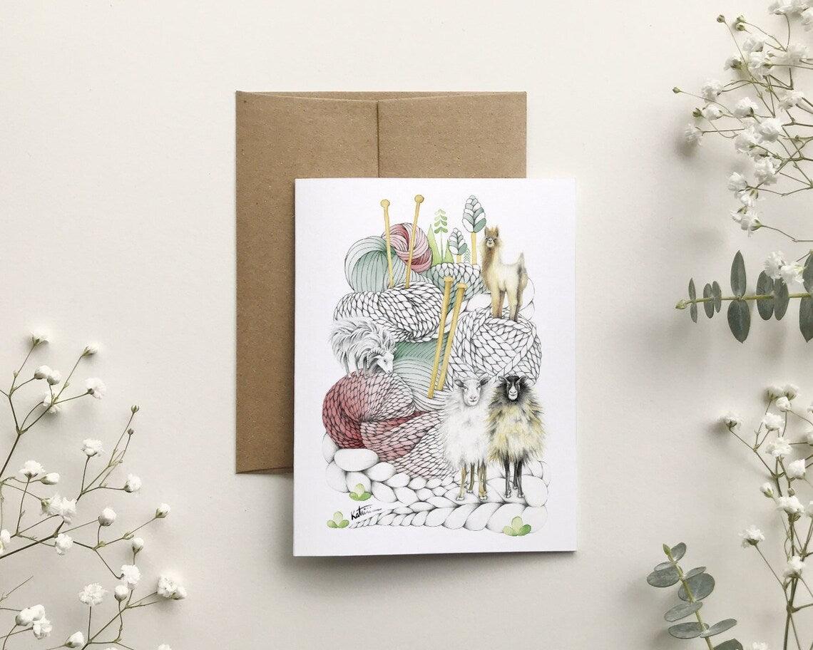 Greeting cards by Katrinn Pelletier - Les Laines Biscotte Yarns