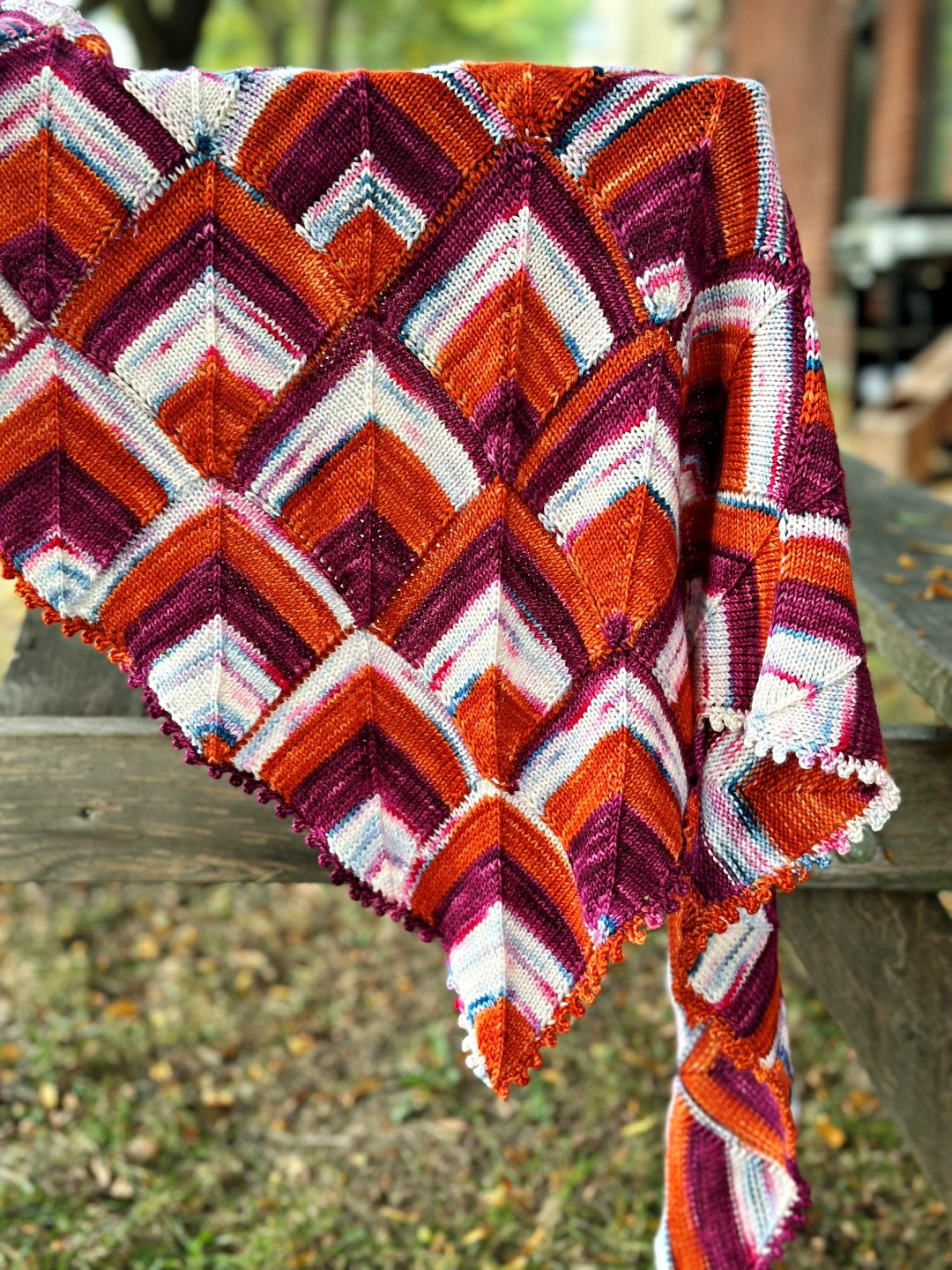 Diamonds are a Girl's Best Friend Shawl | Free Knitting Pattern and Optional Kits