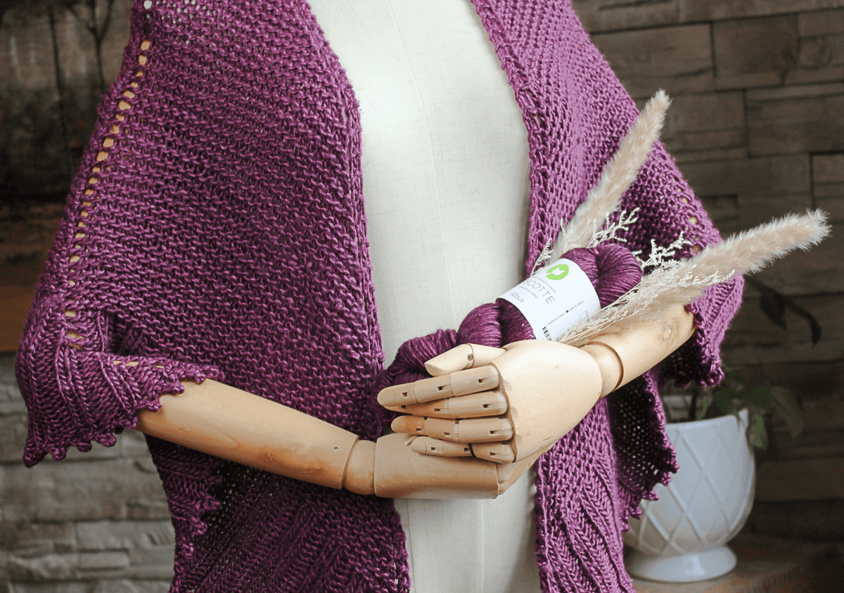 Palmer House Free Shawl Pattern - Les Laines Biscotte Yarns