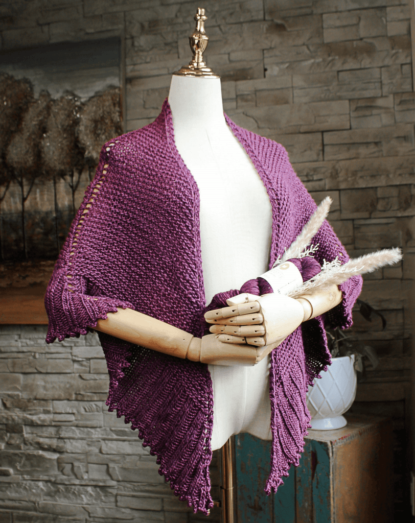 Palmer House Free Shawl Pattern - Les Laines Biscotte Yarns