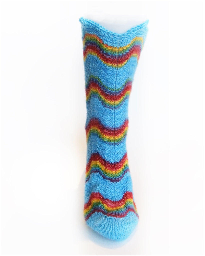 Sock pattern "Over the Rainbow" - Les Laines Biscotte Yarns