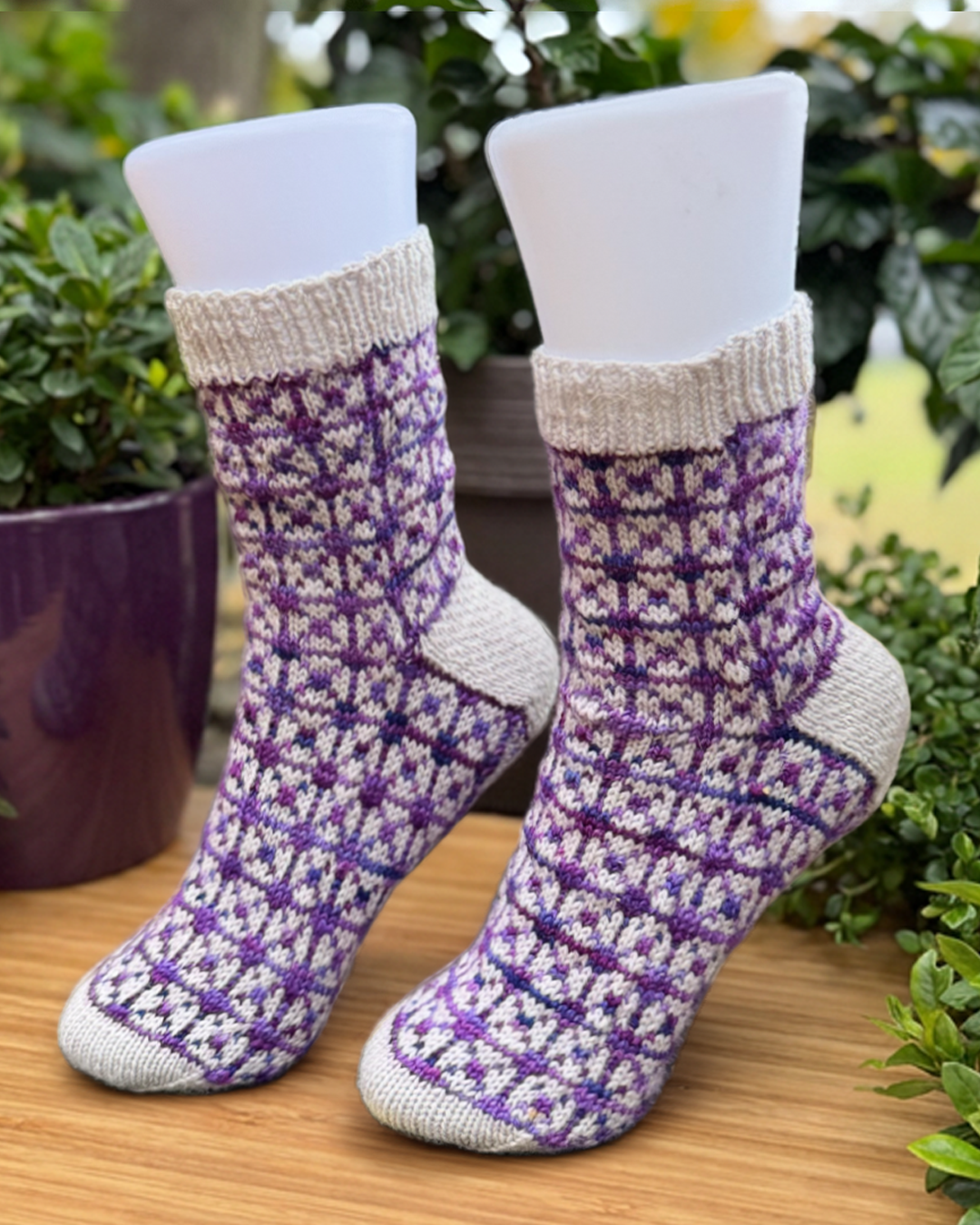 Pompei Socks - knitting pattern and optional kit