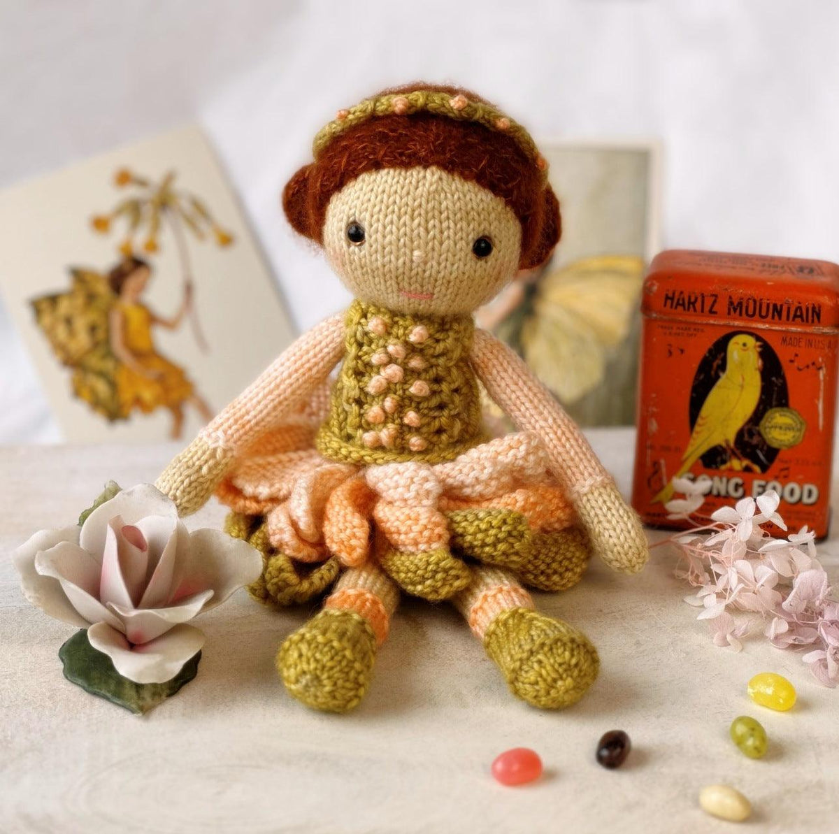 Posie Doll - KNITTING KIT - Les Laines Biscotte Yarns