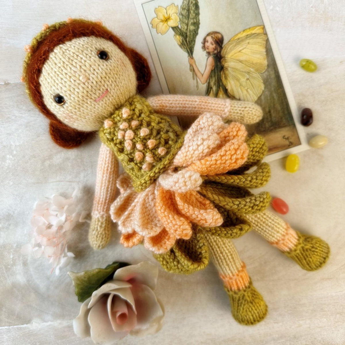 Posie Doll - KNITTING KIT - Les Laines Biscotte Yarns