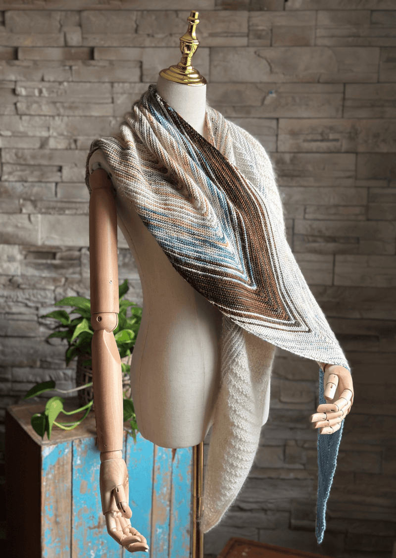 Poussière de Fée Shawl | Knitting kit - Les Laines Biscotte Yarns