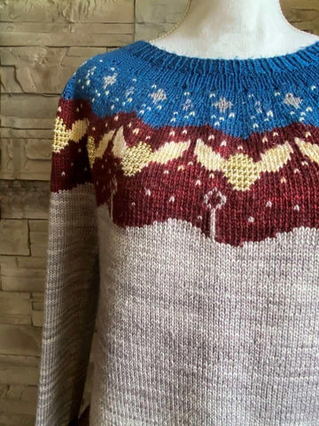 Quidditch Yoke Pullover Knitting Pattern