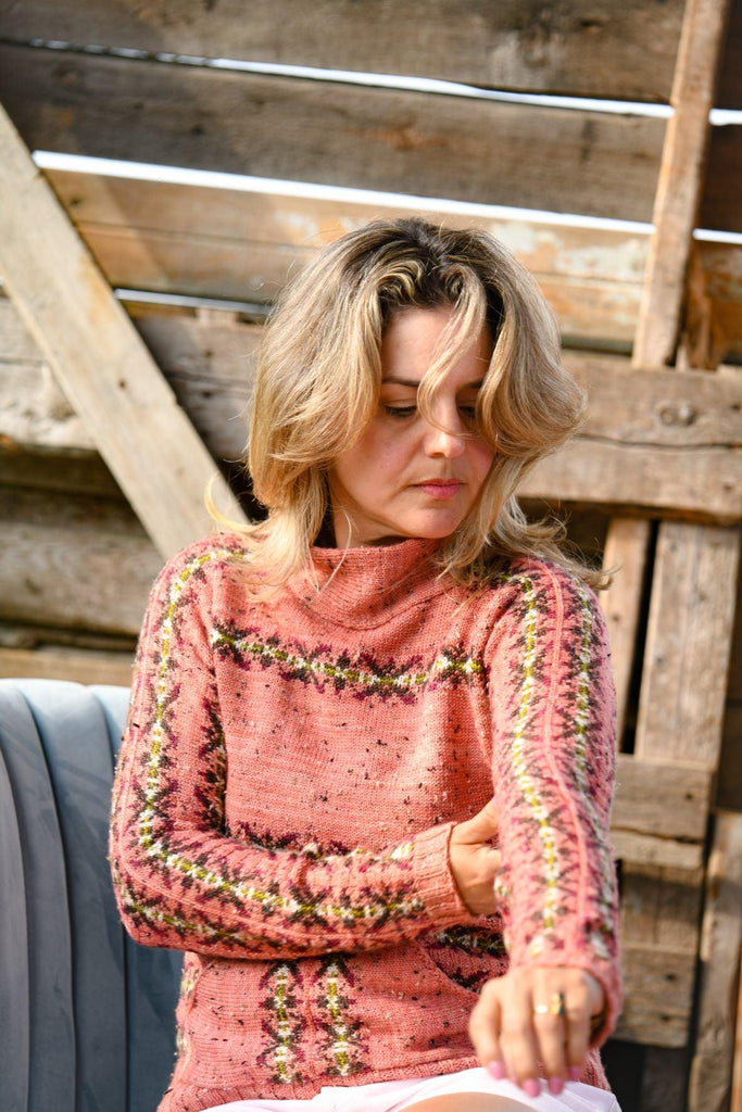 Trinity Sweater | Knitting kit - Les Laines Biscotte Yarns
