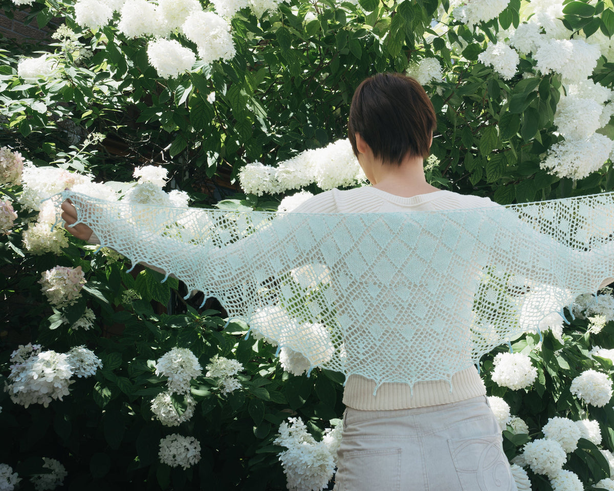 Crystallace Shawl | Knitting Pattern and Optional Kits