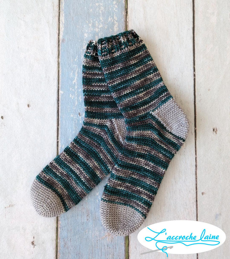 Simplement bas Socks KAL | Knitting kit - Les Laines Biscotte Yarns