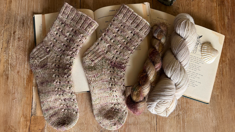 Spring Flowers Socks - Knitting pattern and Optional kit