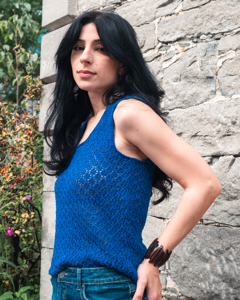 Summer Lace Tank - Knitting pattern and Knitting kits