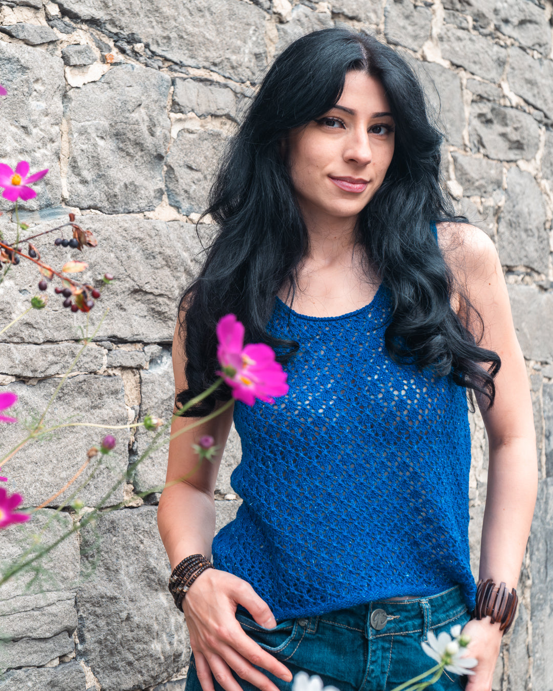 Summer Lace Tank - Knitting pattern and Knitting kits