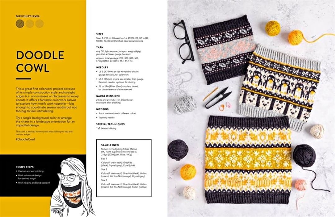 The Doodle Knit Directory: 200 playful colorwork motifs for knitted accessories