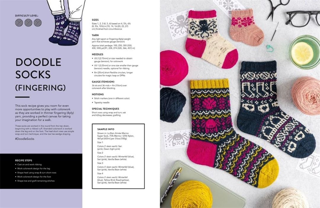 The Doodle Knit Directory: 200 playful colorwork motifs for knitted accessories