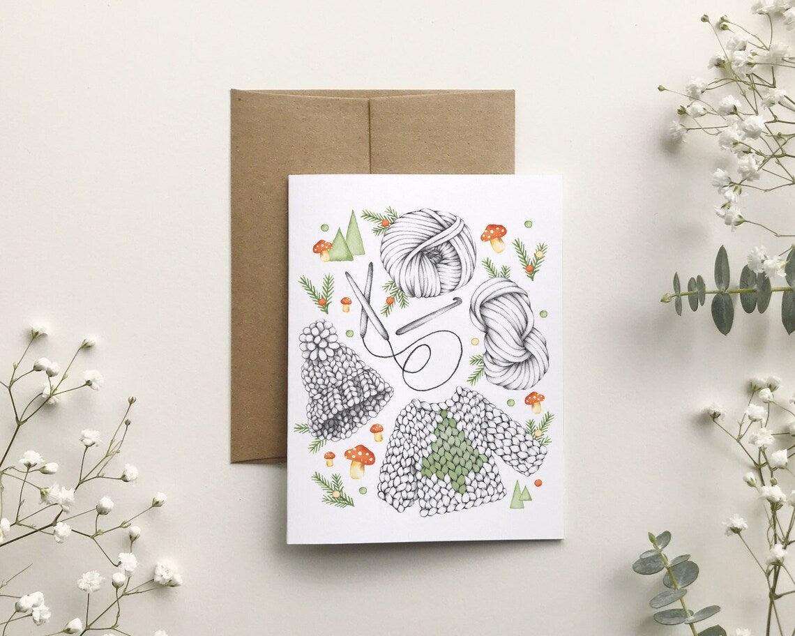 Greeting cards by Katrinn Pelletier - Les Laines Biscotte Yarns