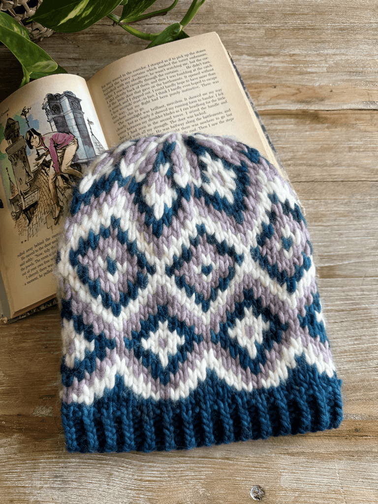 Trois Fois Passera Hat | knitting pattern and knitting kits - Les Laines Biscotte Yarns