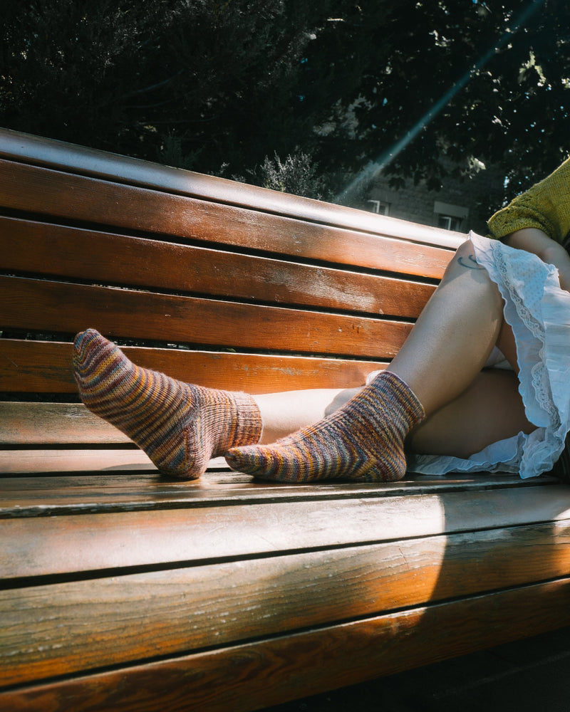 Twisted Textured Socks - Knitting pattern and Optional kit
