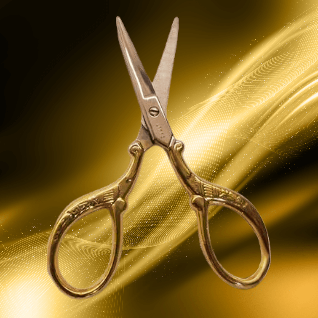 24-carat gold-plated scissors - Lykke - Les Laines Biscotte Yarns