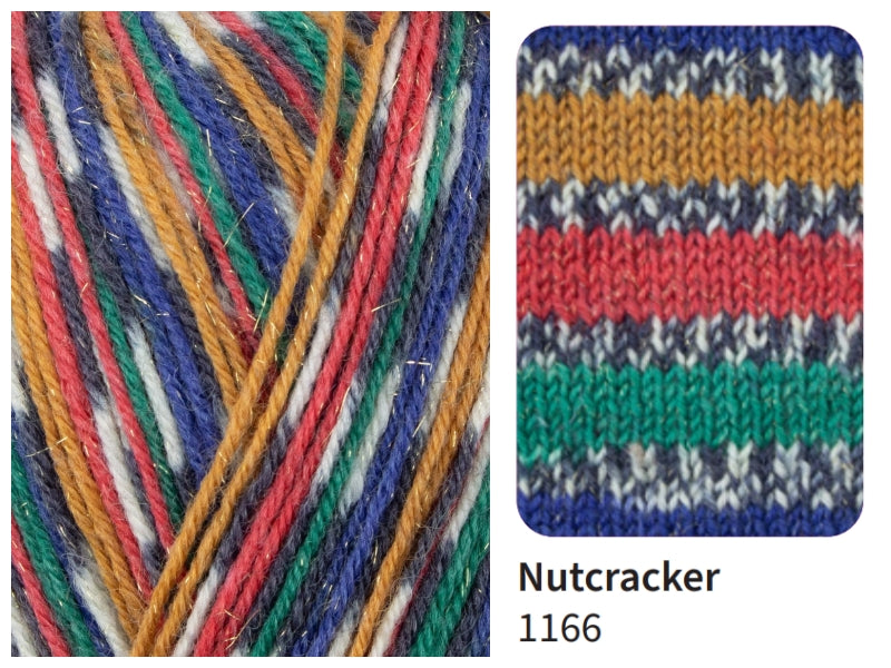 WEST YORKSHIRE SPINNERS SIGNATURE 4 PLY - Sparkle Christmas sock