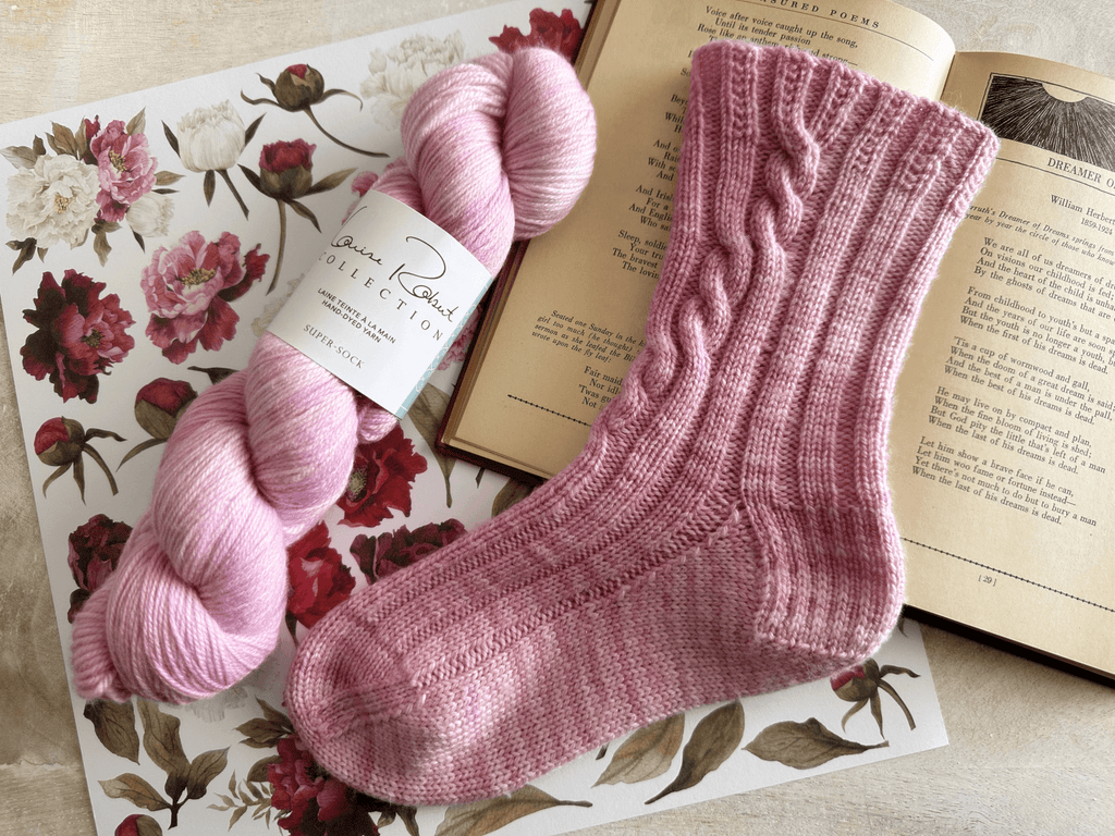 Sock Pattern Watchtower - Les Laines Biscotte Yarns