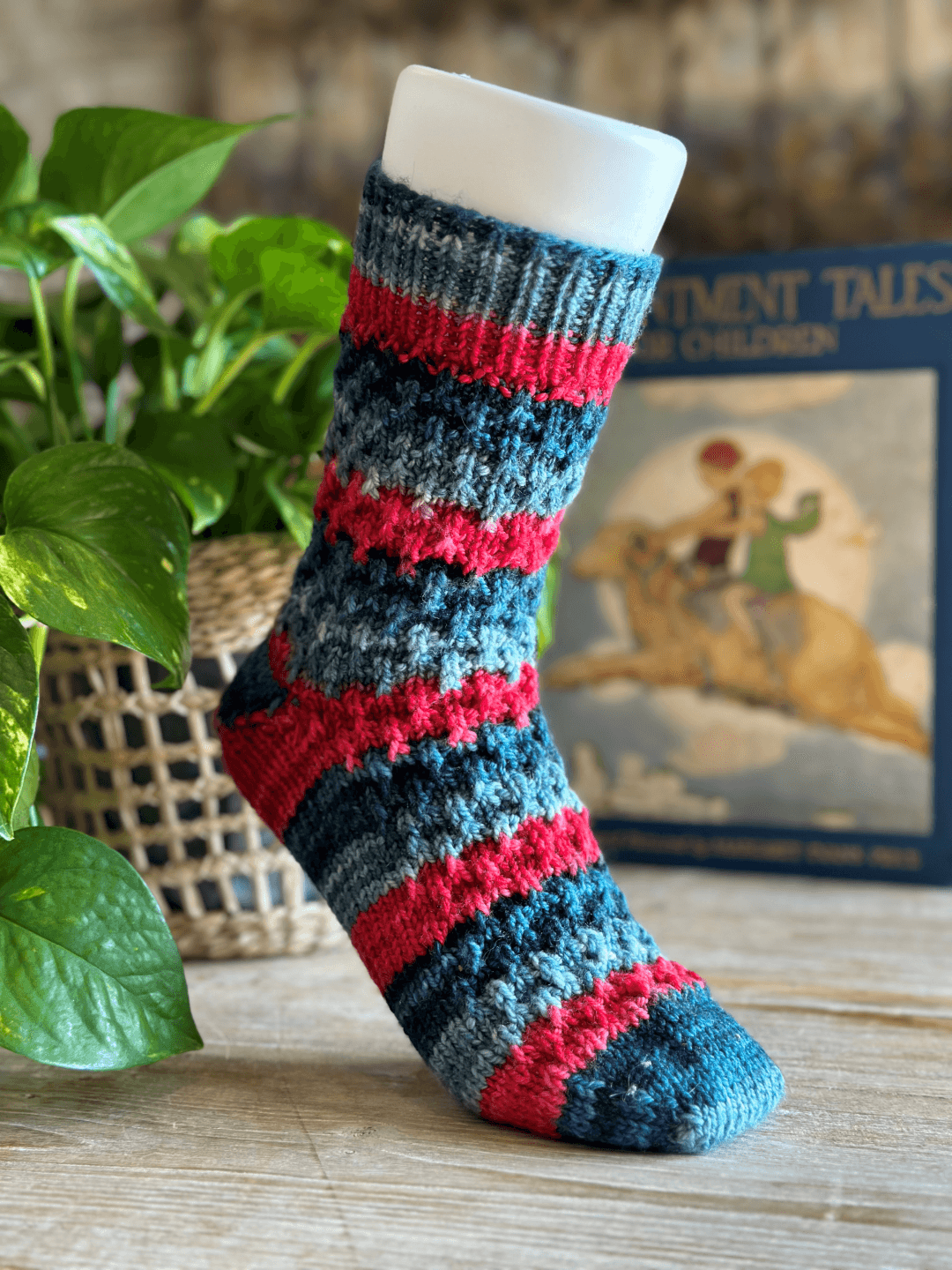 Rudolph's Socks knitting pattern and knitting kit