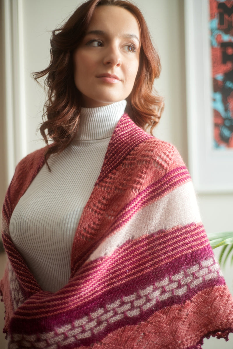 Bain de Soleil Shawl | Knitting Pattern and Optional kits