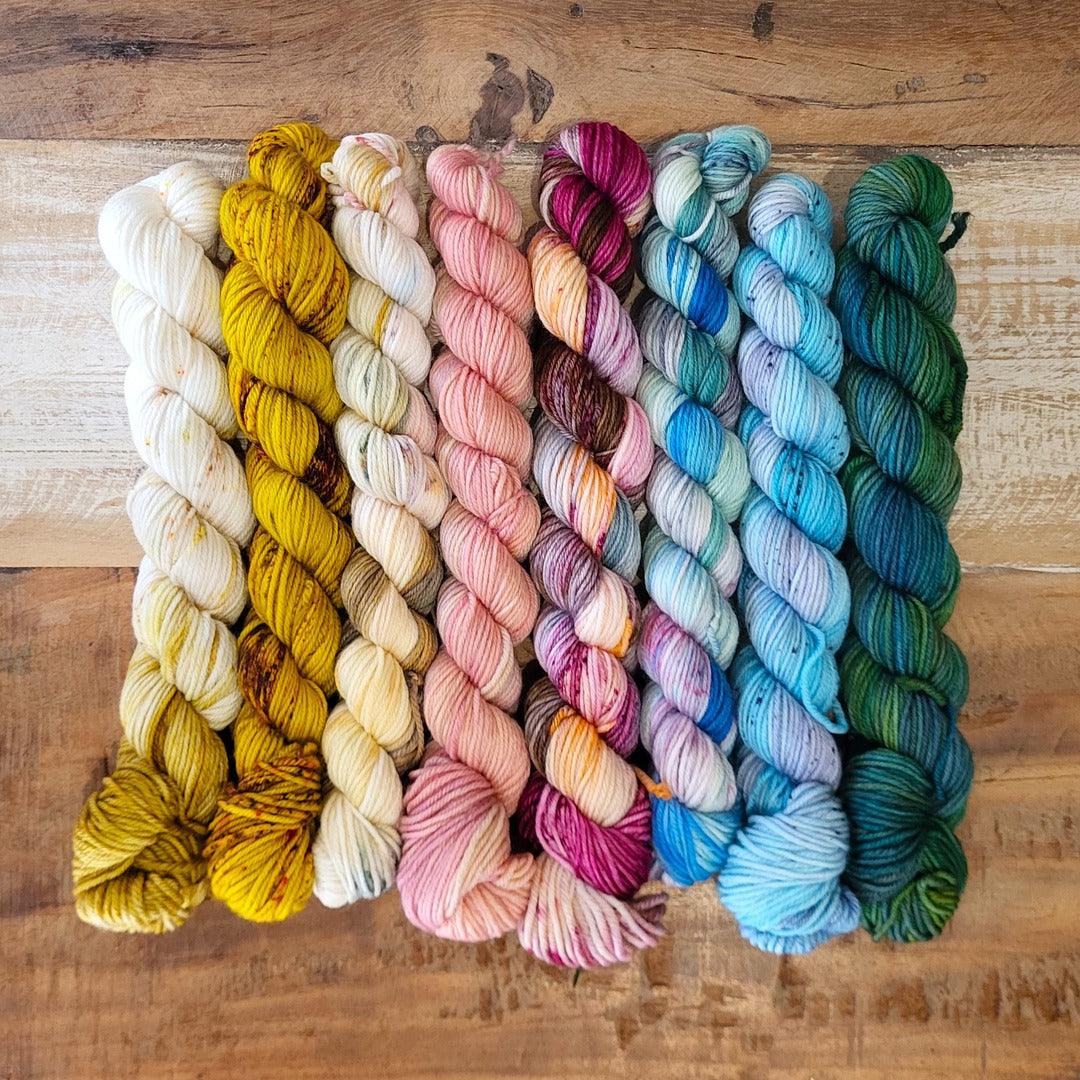 Merino Wool Yarn Bundle, Naturally Dyed