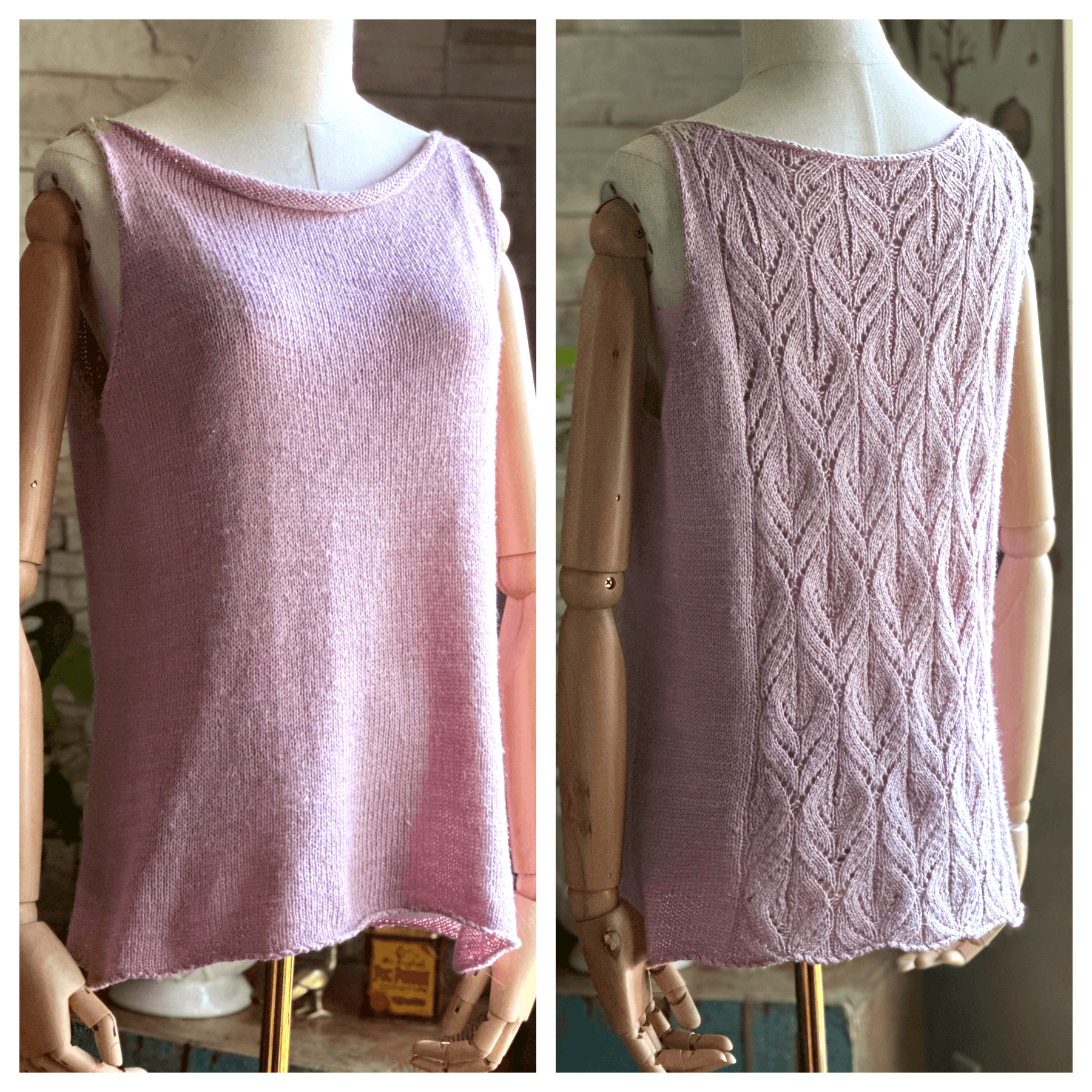 Mermaid tank top - Knitting pattern – Les Laines Biscotte Yarns Mermaid tank top - Knitting pattern – Les Laines Biscotte Yarns